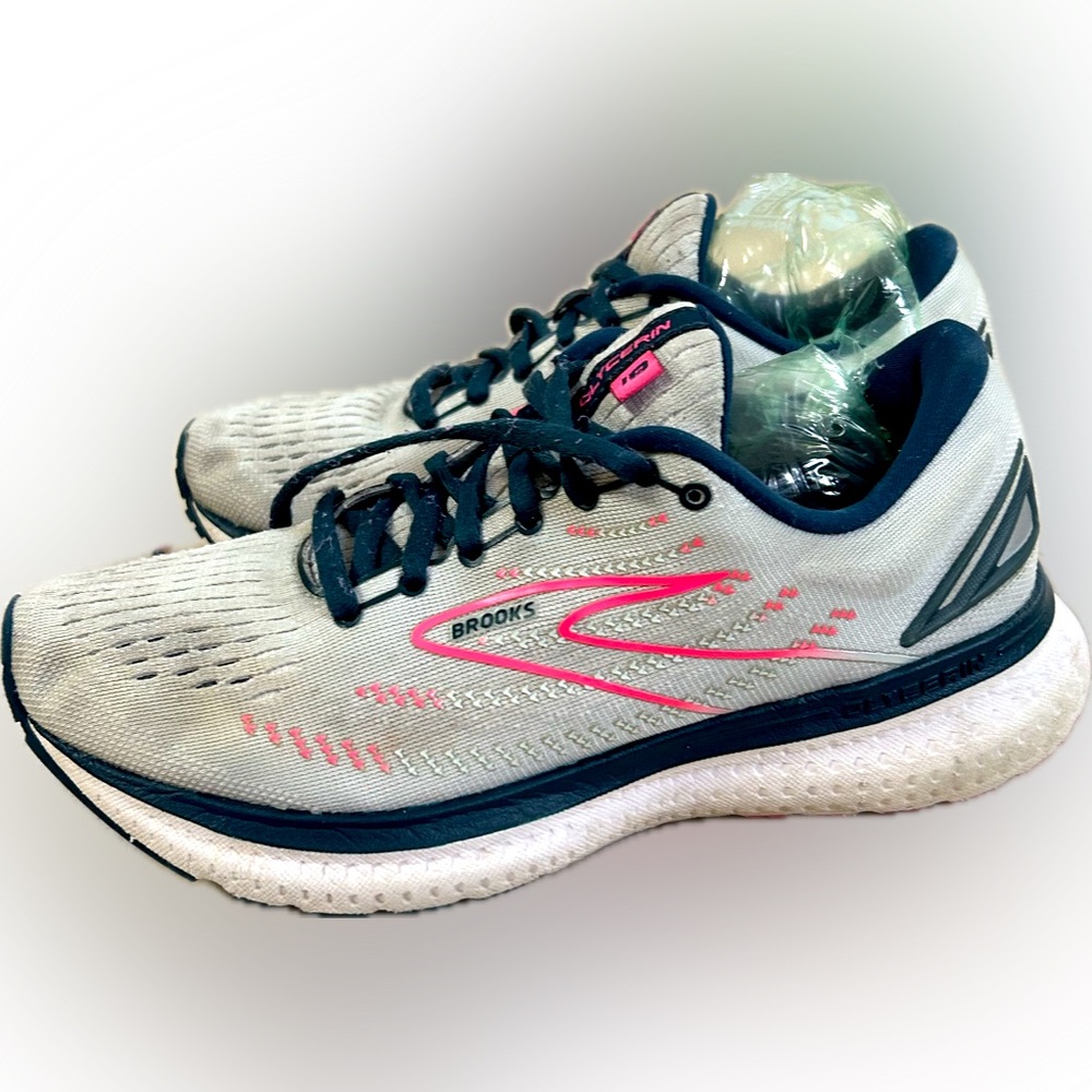 Brooks Glycerin Women’s 7 Gray & Pink & Blue